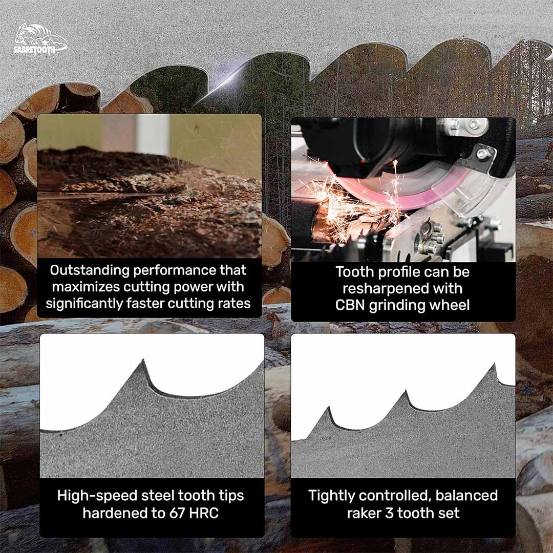 SabreTooth 144" Bi-Metal Premium Blade (1-1/4 x .042 x 7/8" x 10°) (Single) - Image 4